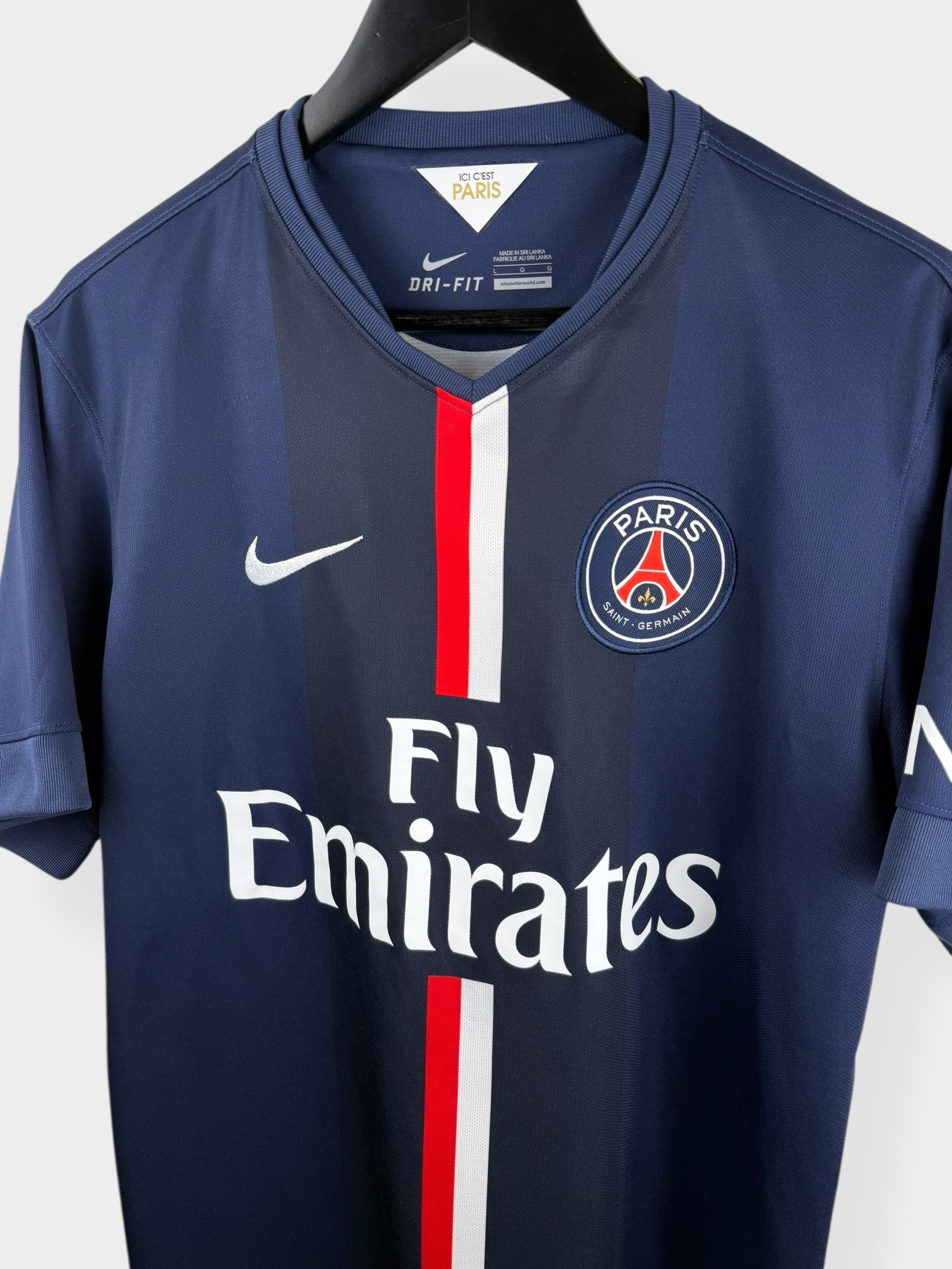 2014-15 PARIS SAINT-GERMAIN HOME SHIRT IBRAHIMOVIC #10 L