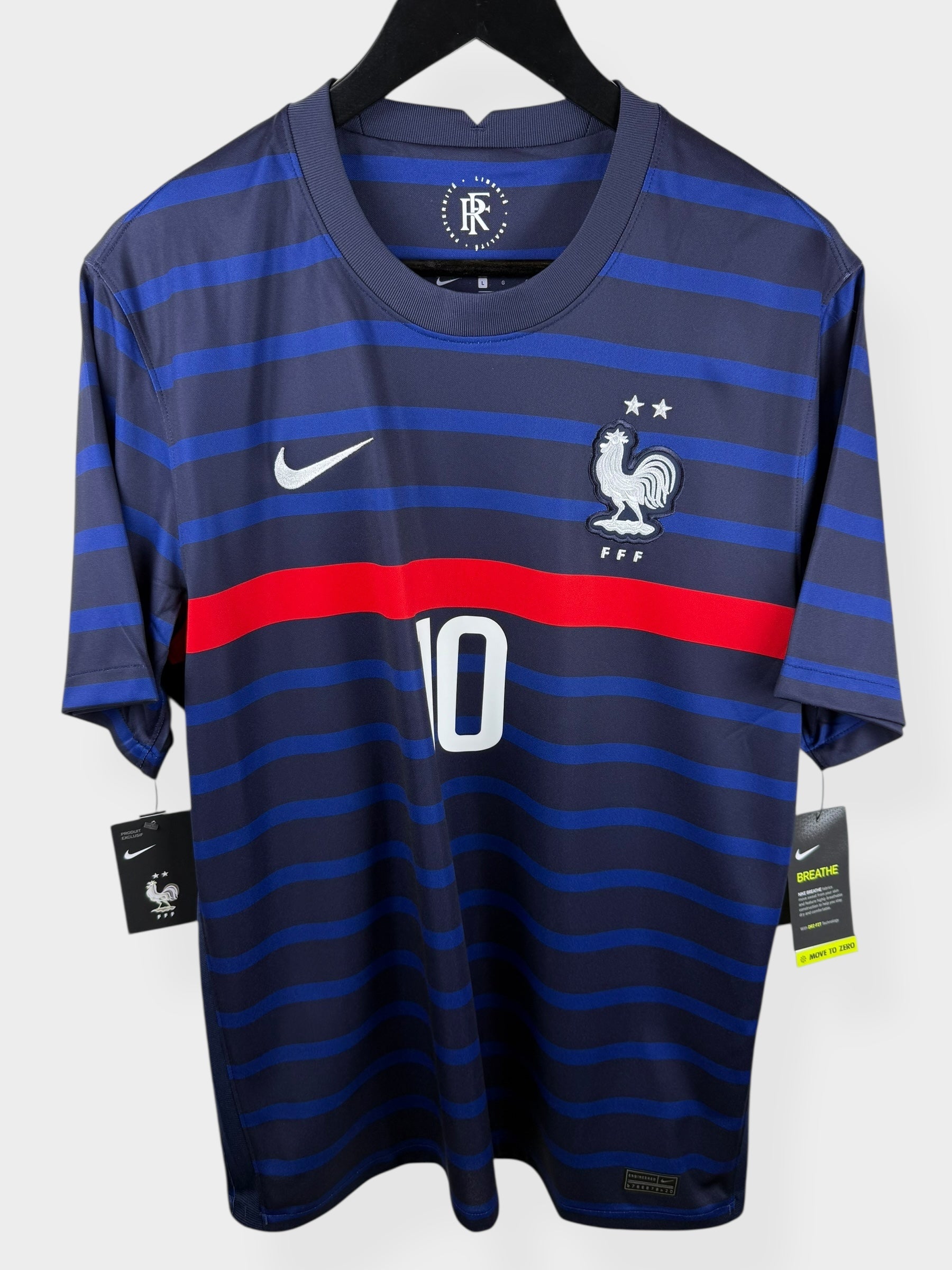 2020-21 FRANCE HOME SHIRT MBAPPE #10 L - Authentic Football Club