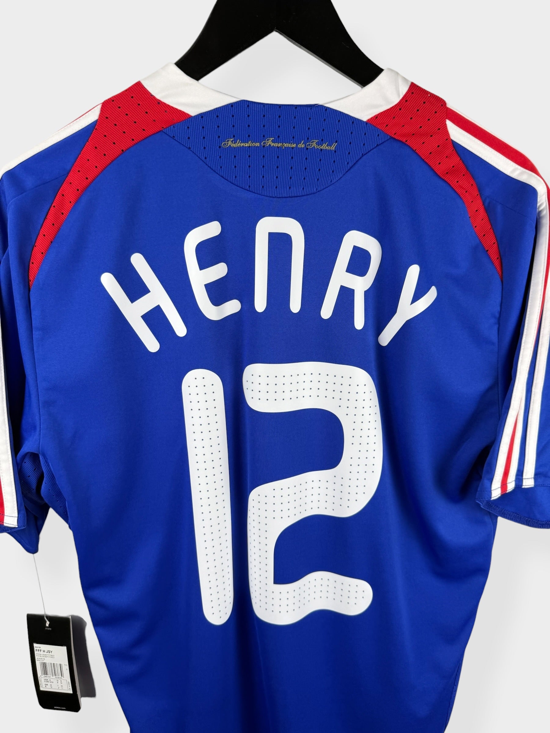 MAILLOT DOMICILE FRANCE 2007-08 HENRY #12 M