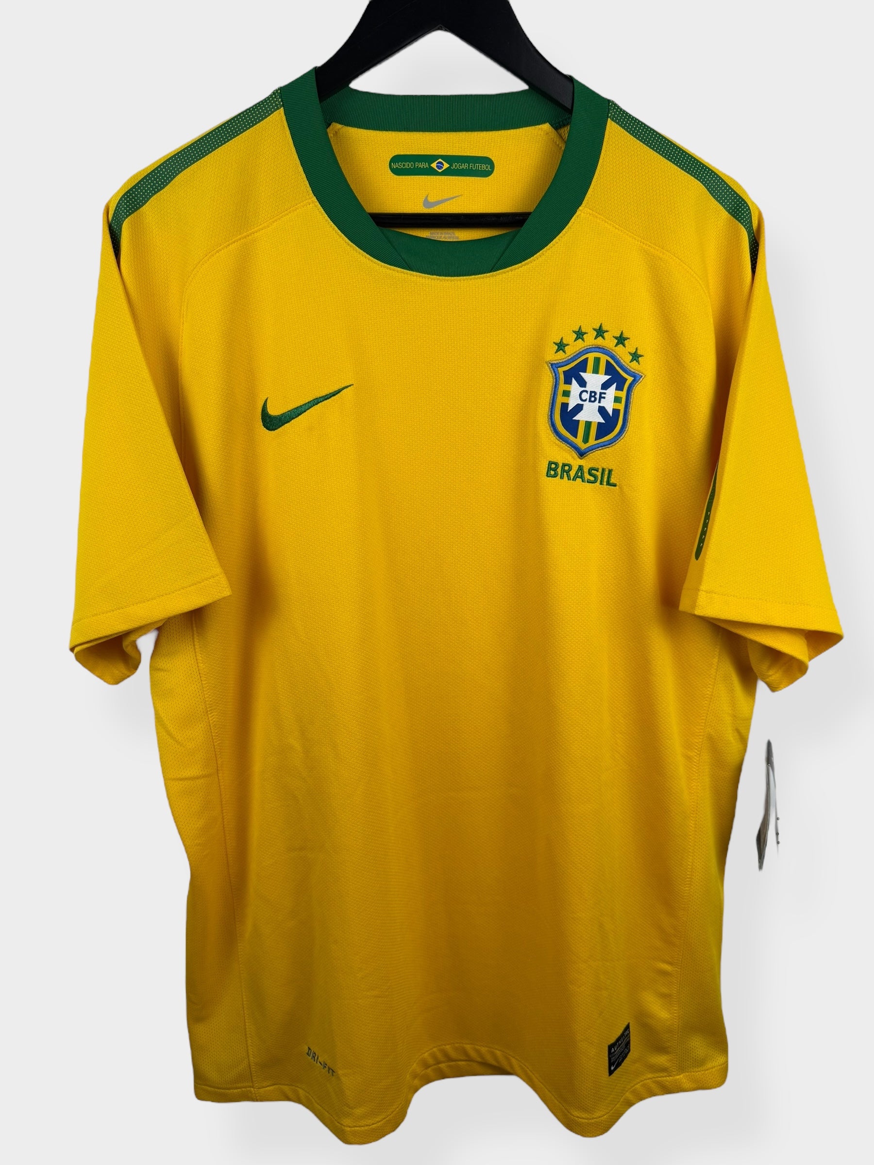 2010-11 BRAZIL HOME SHIRT L