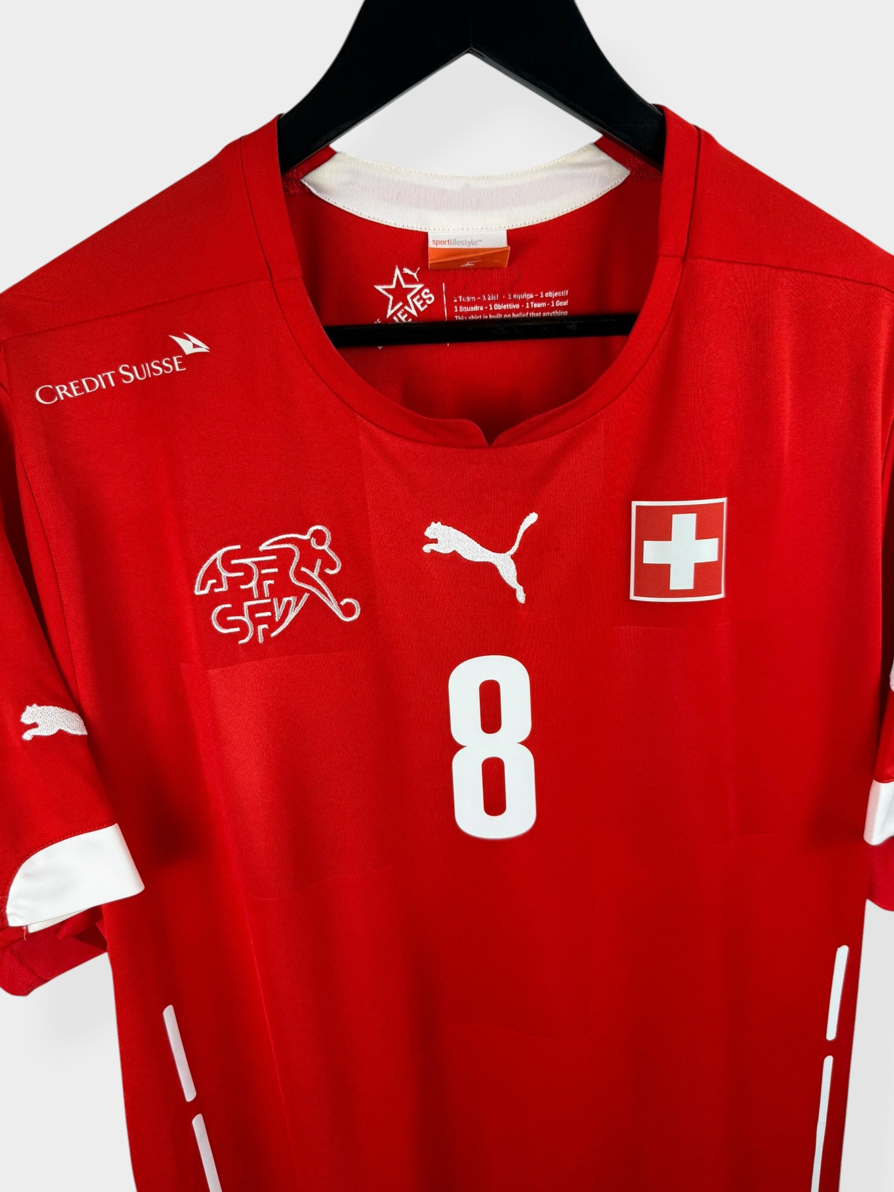 2014-15 SWITZERLAND HOME SHIRT INLER #8 XL