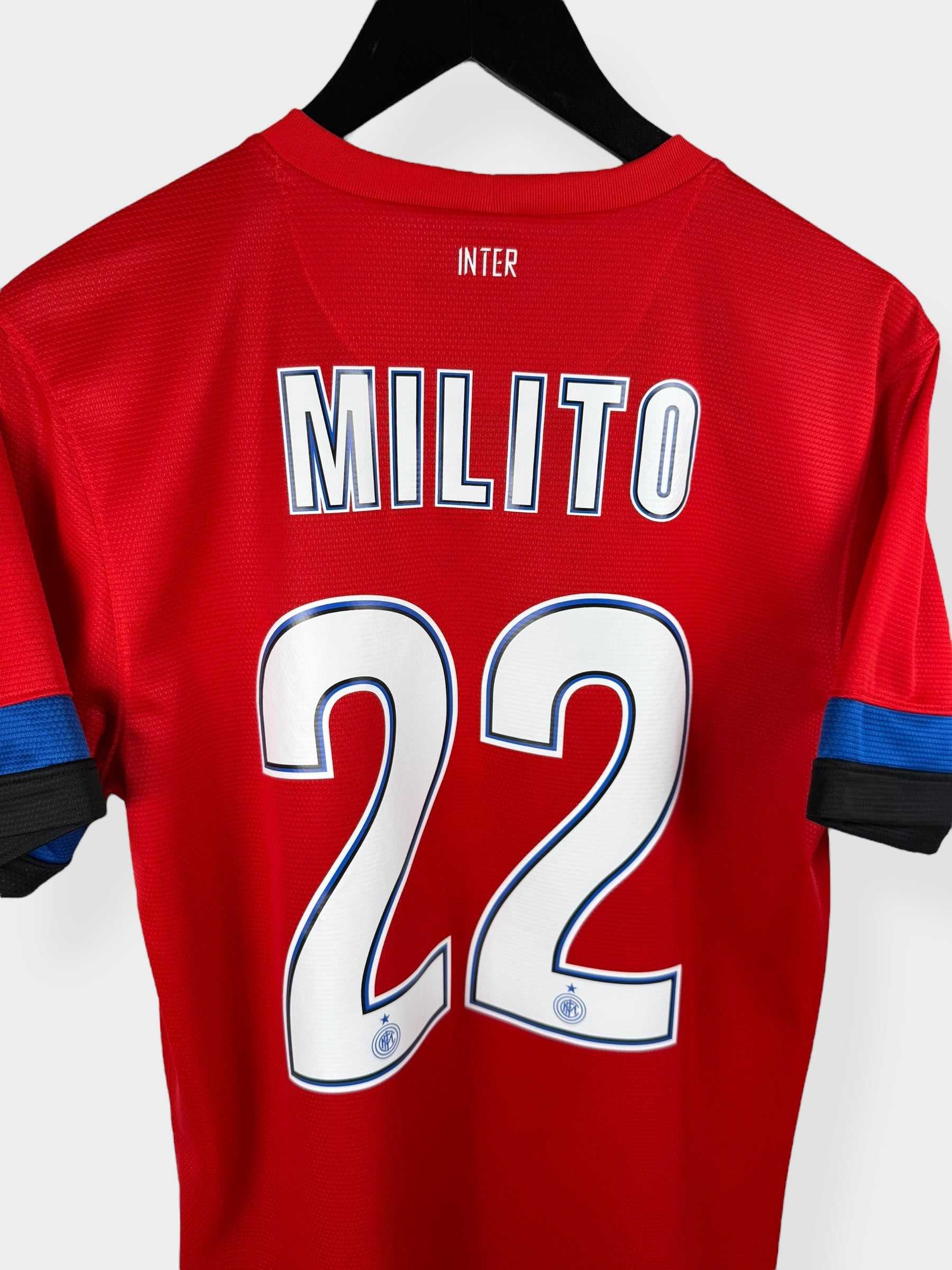 2012-13 INTER MILAN AWAY SHIRT MILITO #22 S