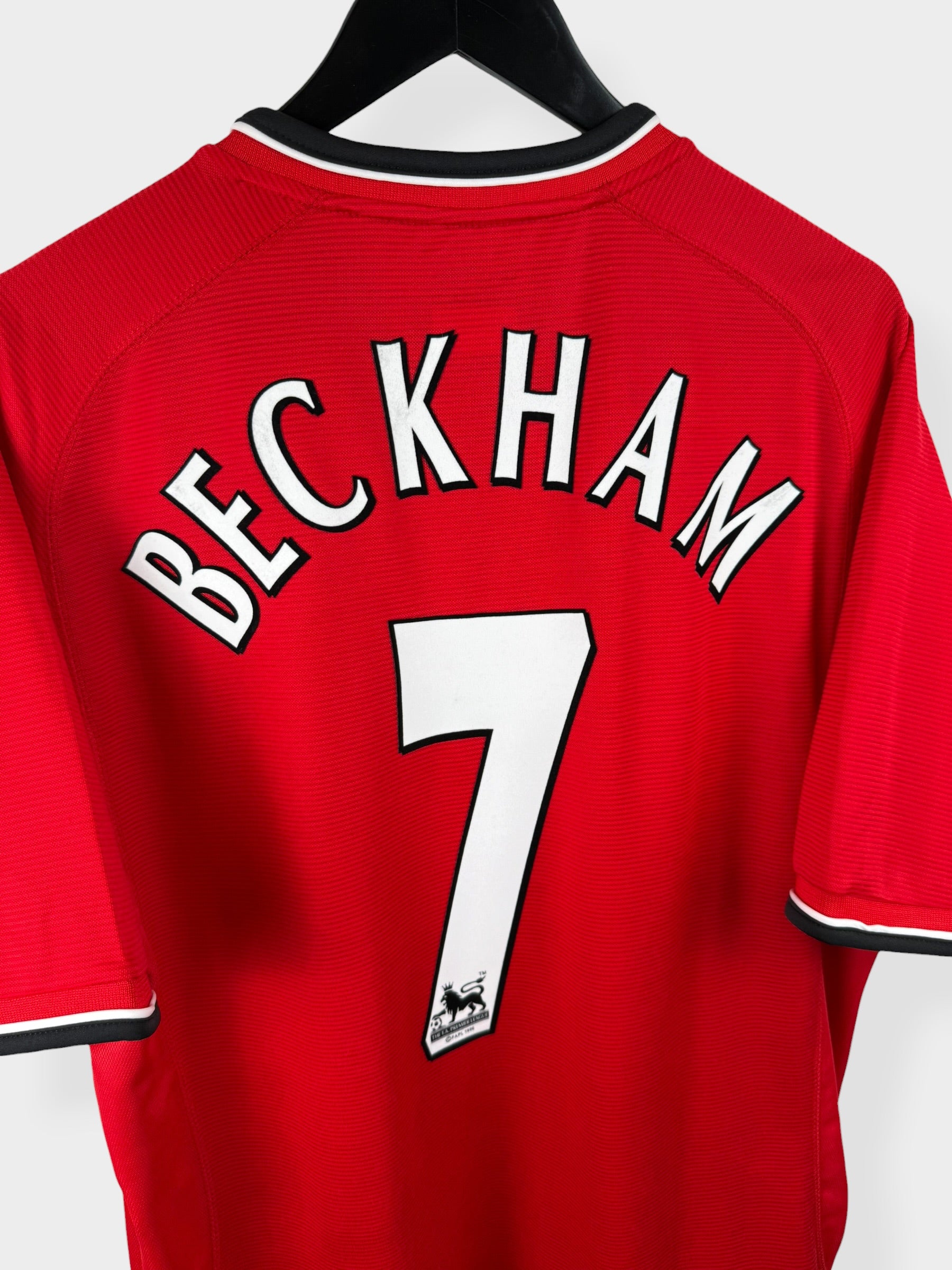 MAILLOT DOMICILE MANCHESTER UNITED 2000-02 BECKHAM #7 L