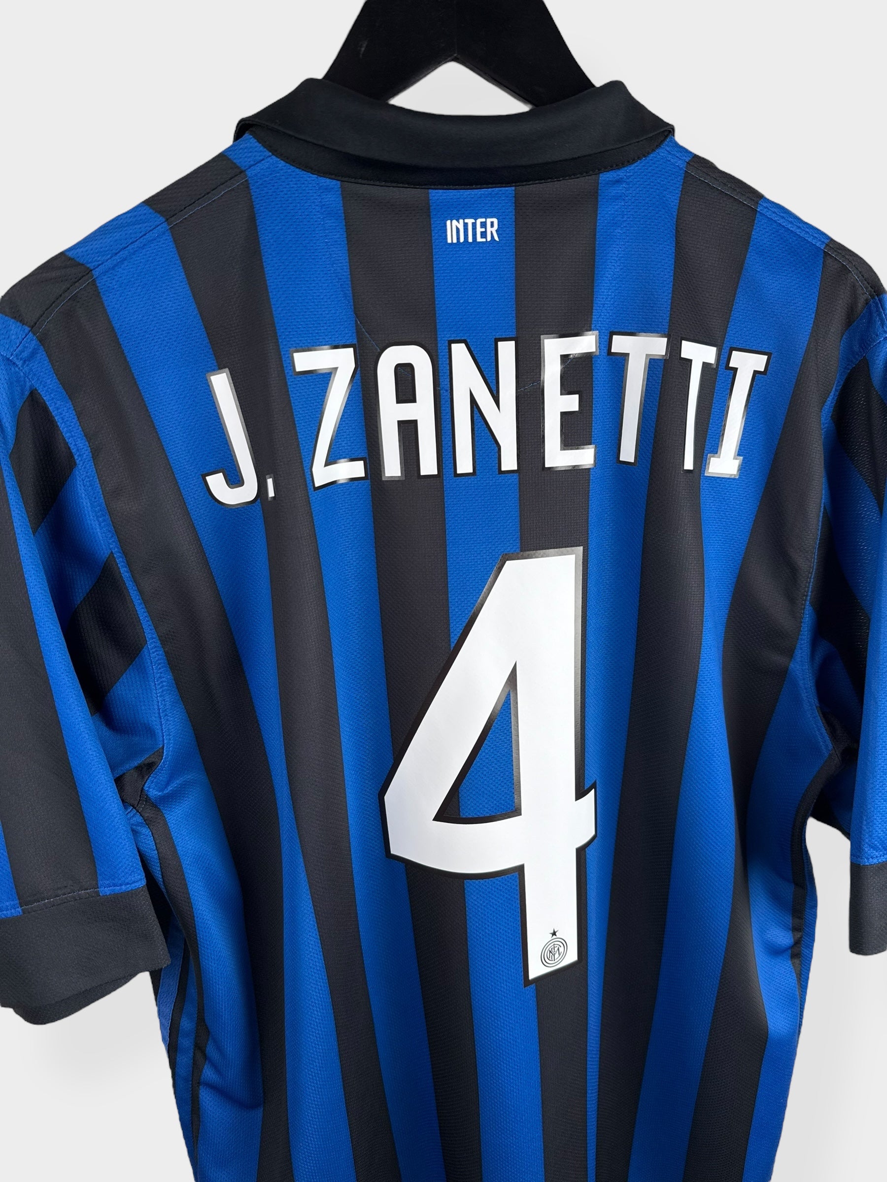 2011-12 INTER MILAN HOME SHIRT ZANETTI #4 L