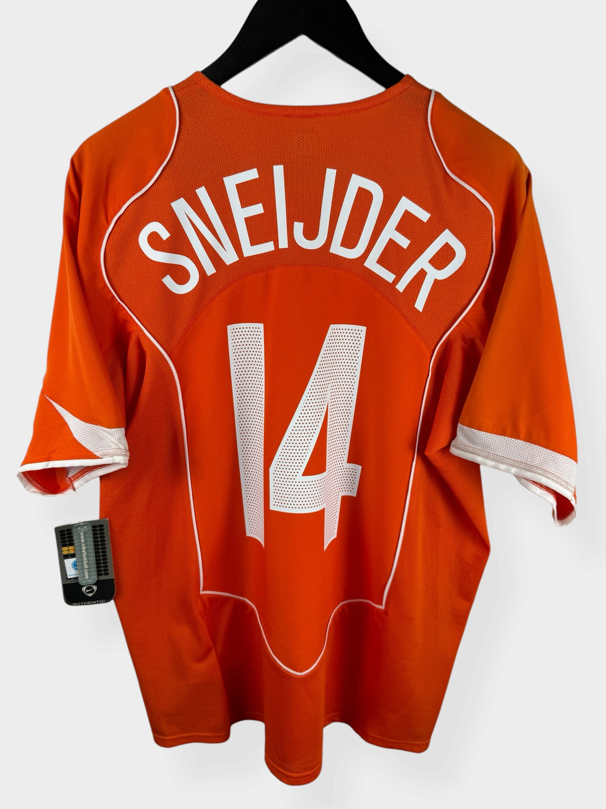 2004-06 NETHERLANDS HOME SHIRT SNEIJDER #14 L - Authentic Football Club