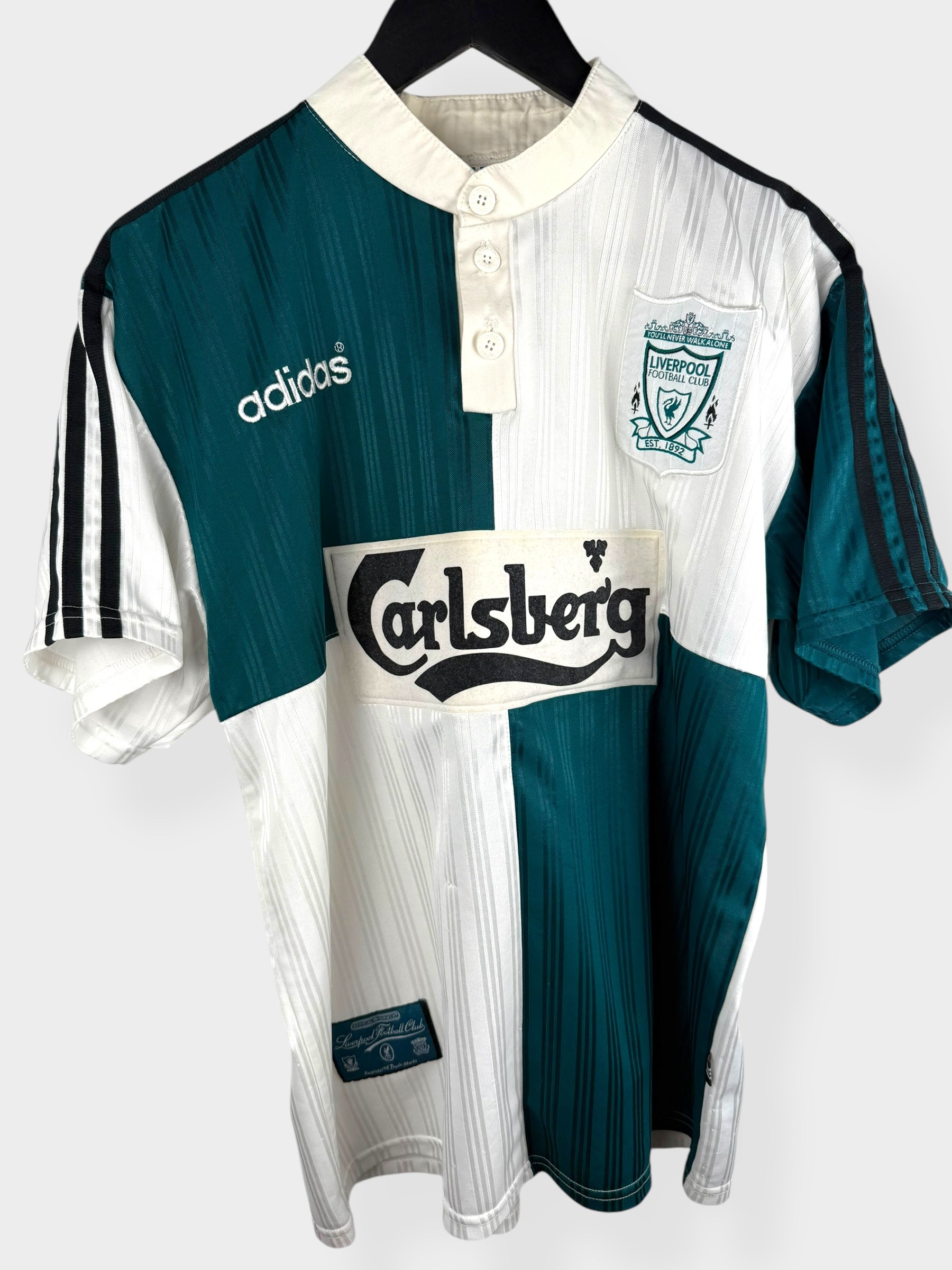 1995-96 LIVERPOOL AWAY SHIRT L