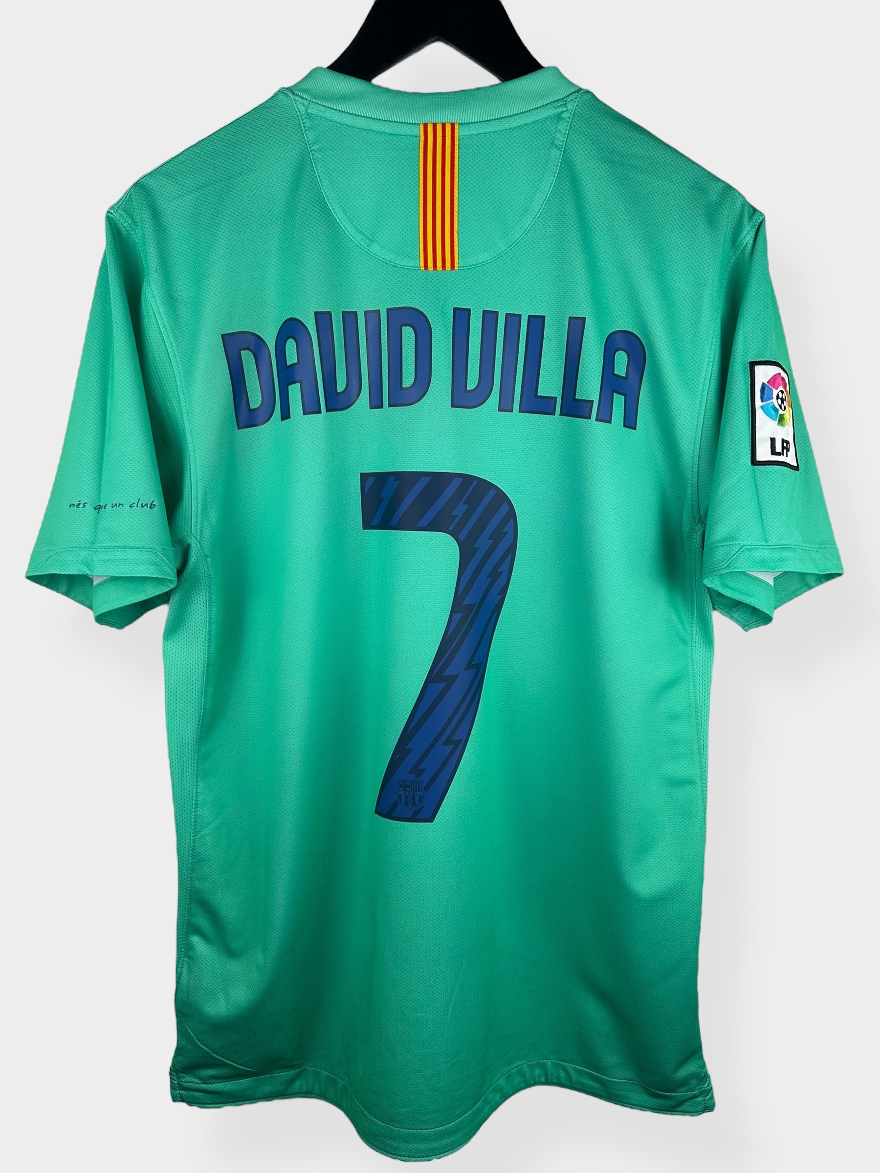 2010-11 BARCELONA AWAY SHIRT DAVID VILLA #7 M